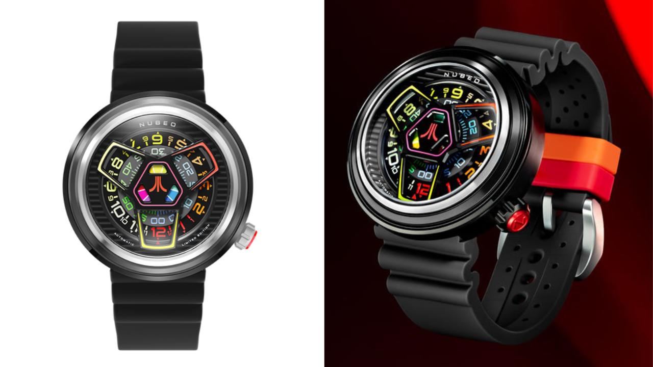 針？ そんなものはない。ATARIコラボ腕時計は回転ディスクで時を告げるレトロ仕様