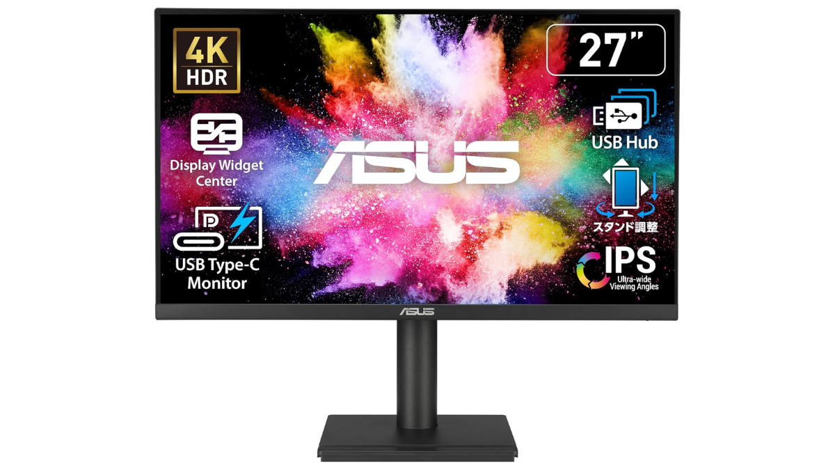 【過去最安】ASUSの4K 27型モニター『VA27UCPS』が安い！