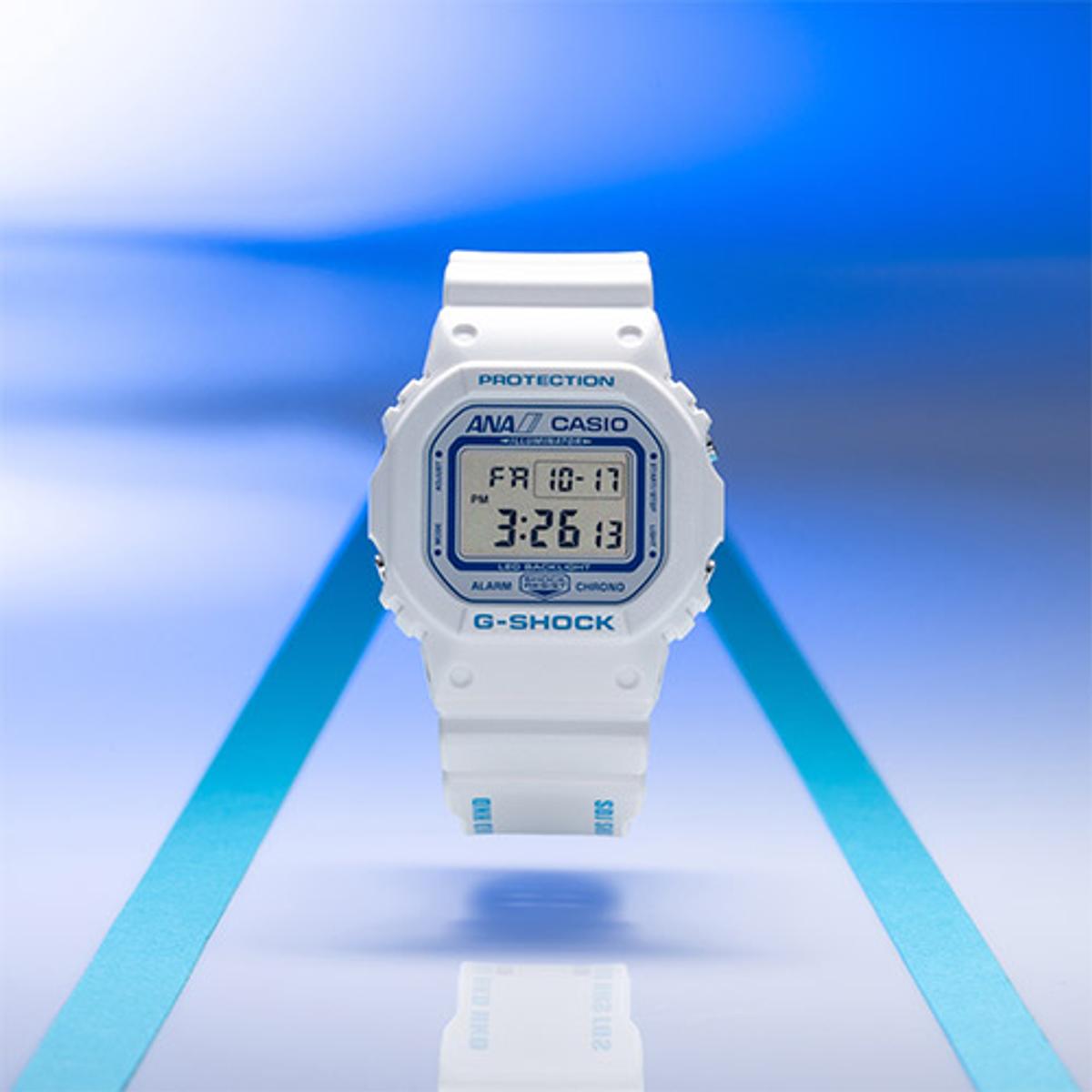 美品】ANA × G-SHOCK 非売品 コラボ デジタル腕時計 動作品 カシオ ANAコラボG-SHOCKは空港コード入りデザインで航空ファン必見