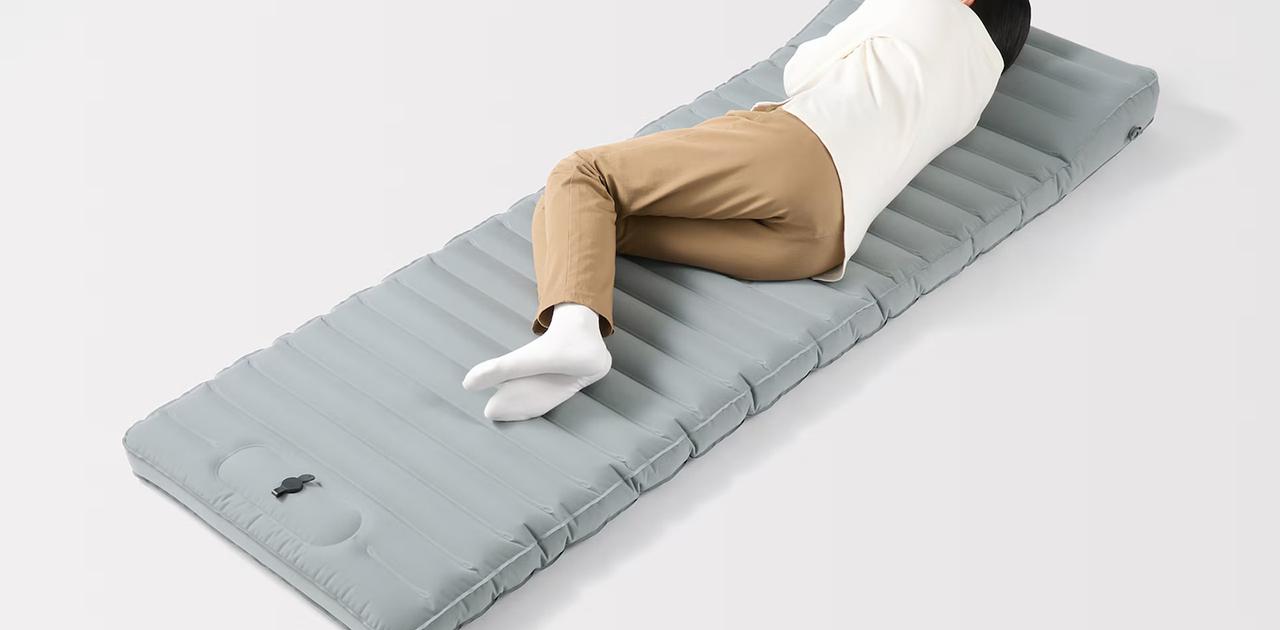 万が一に備えたい、無印良品｢空気でできたマットレス｣。ポンプ内蔵で即