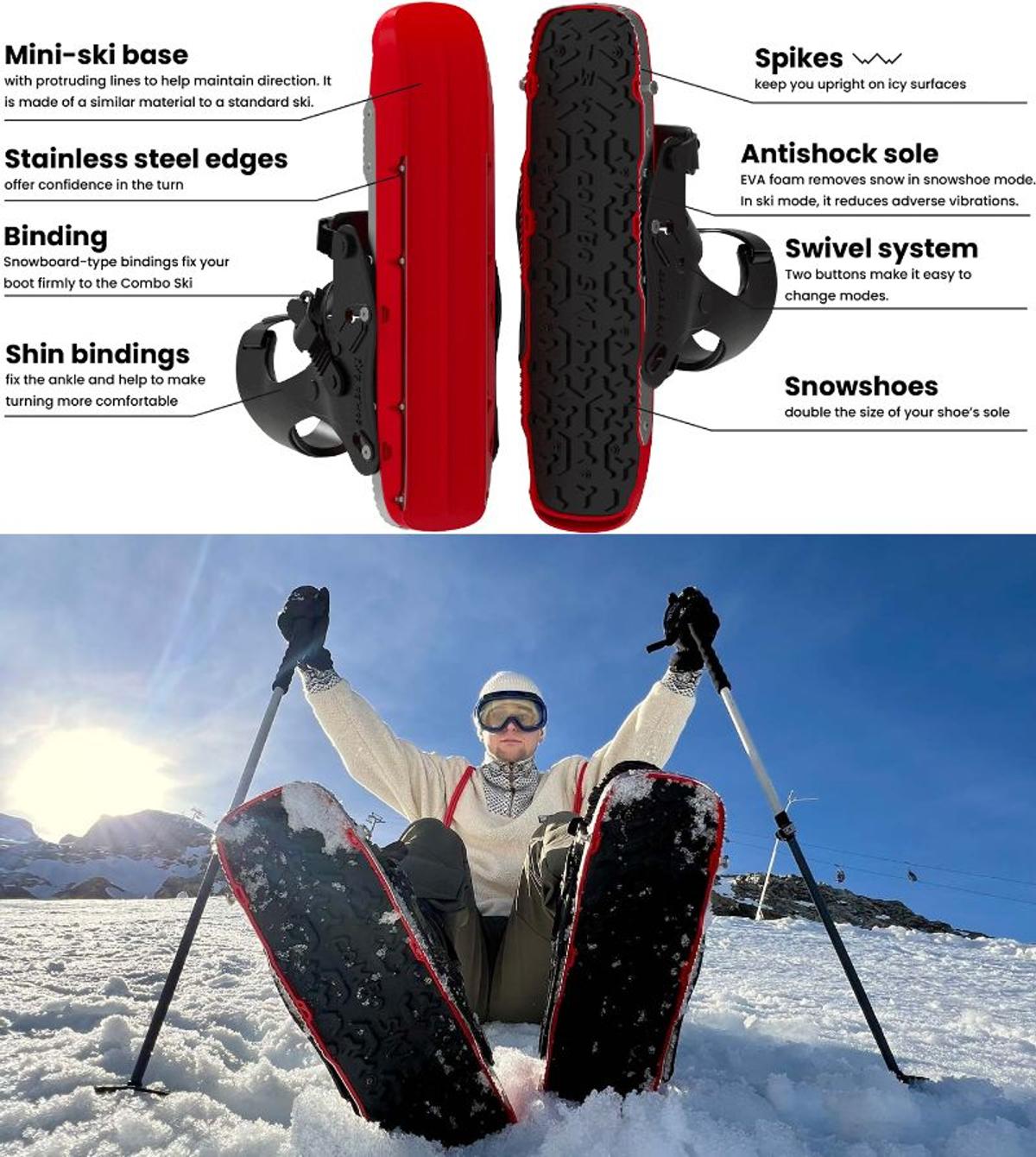 スキーでもブーツでもない。雪上を自由に移動できる「COMBO SKI 