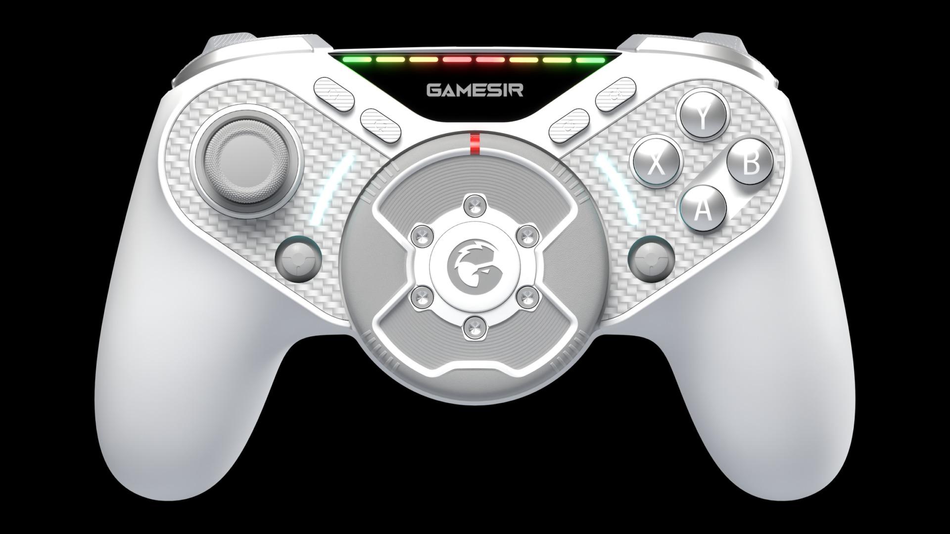 GameSirの冒険。レーシングコントローラーに親指用ハンドルをねじ込ん