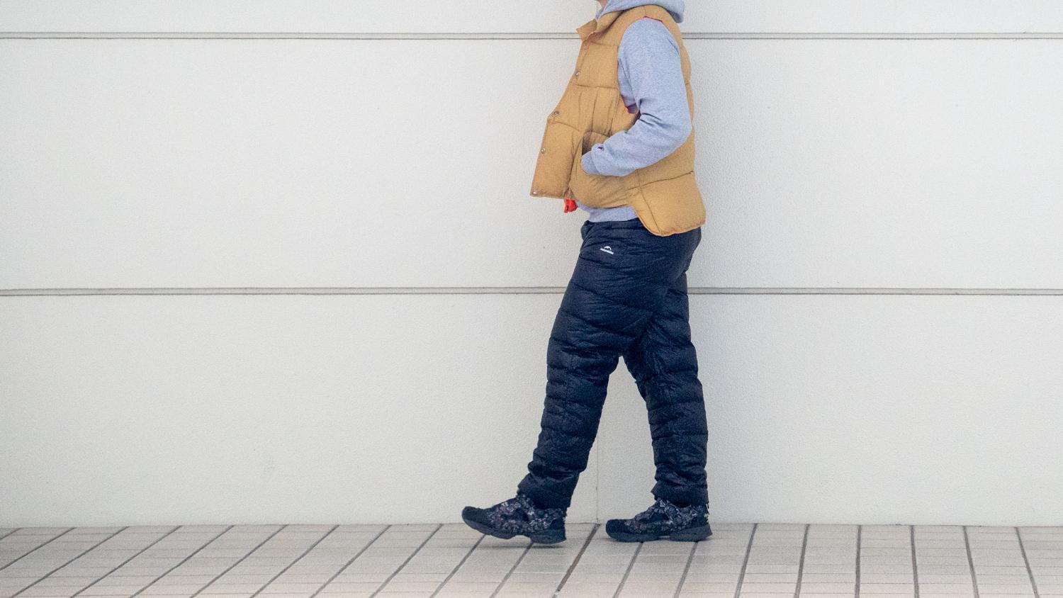 800FPの暖かさ。タウンユースもいけるNaturehikeのダウンパンツ