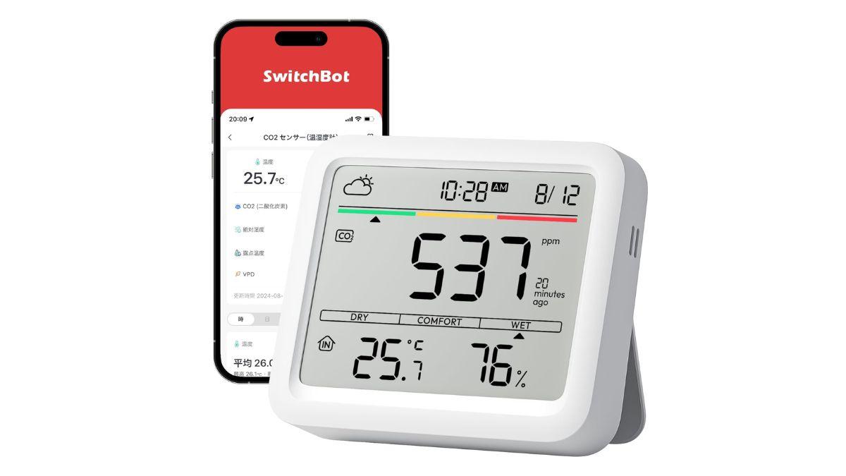 【20%オフ】在宅ワークの眠気「CO2濃度」が原因かも？部屋の空気、可視化しましょう