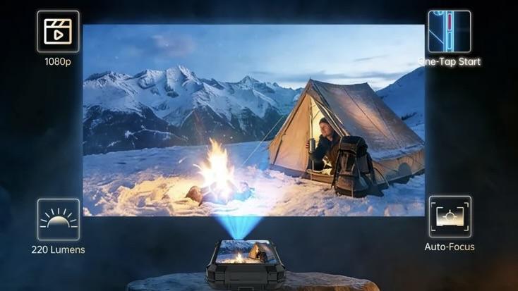 ゴツすぎて笑う。でもプロジェクターとランタンも内蔵した怪物スマホ