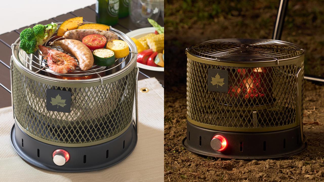 ストーブとグリルの一台二役。これで無煙BBQとか最高じゃん