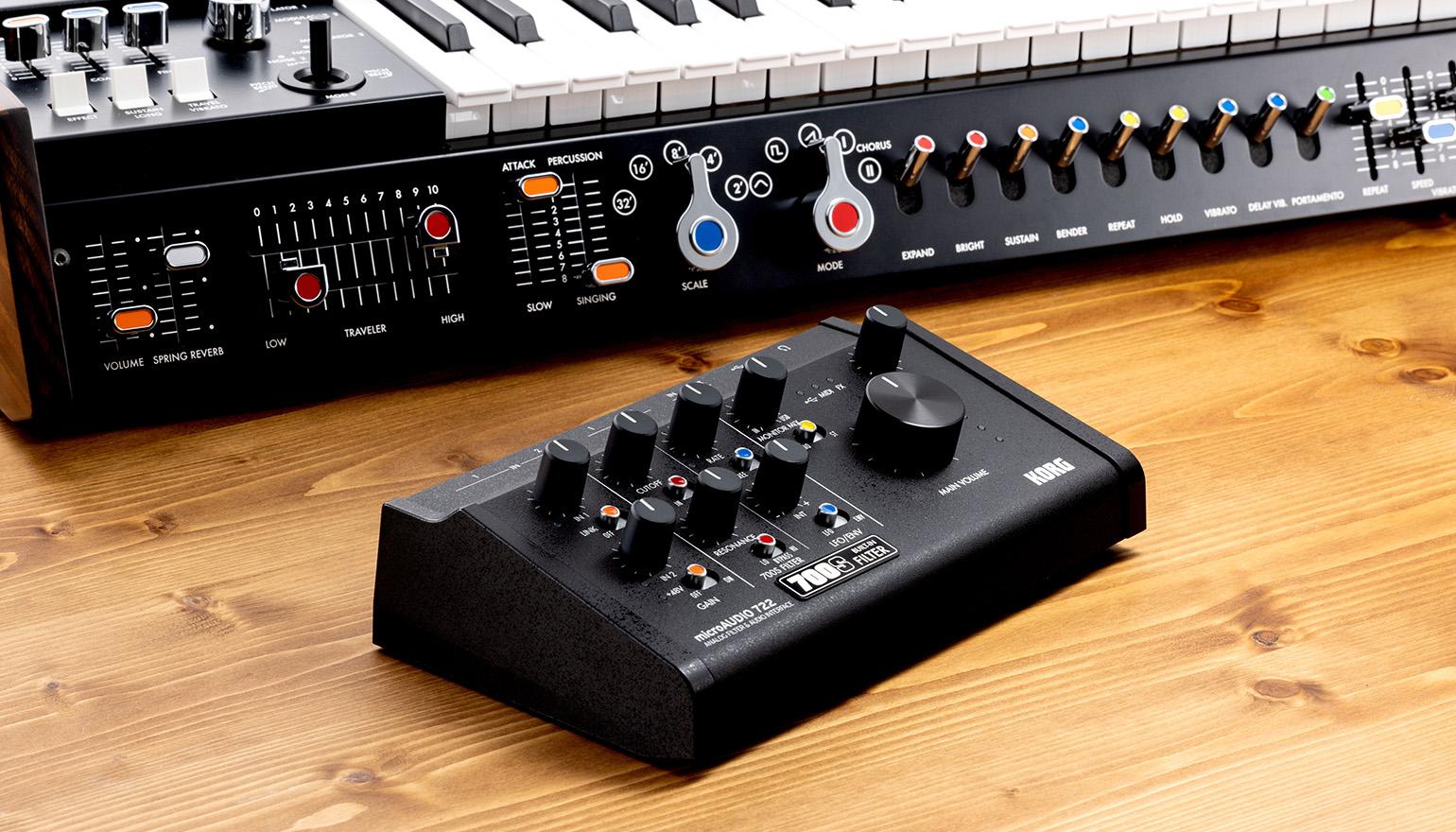 コルグのオーディオI/F、名機を継承するアナログフィルター搭載です