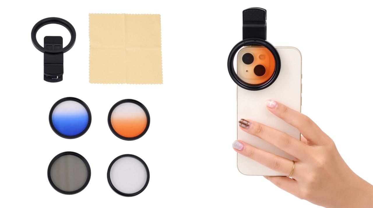 スマホ撮影はもっと楽しくなる。3COINSのレンズフィルターを装着すればね