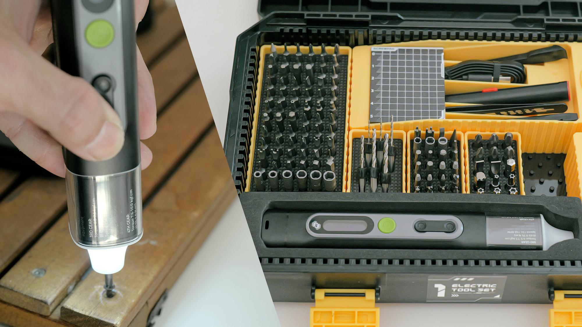 ちょっとしたネジ作業にぴったり。ビット＋ツール総数100以上の電動ドライバーセット