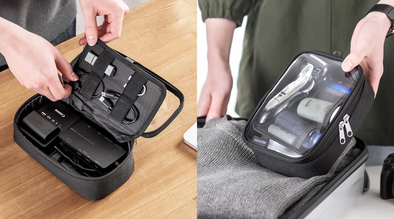 ガジェットポーチは両面がスケスケだと出し入れしやすいよ