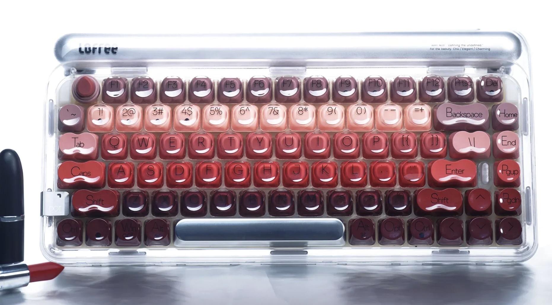 リップスティックに着想を得たキーボードが、思った以上にリップスティック