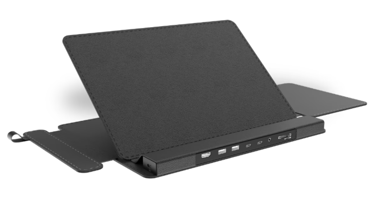 モバイル効率が爆上がり。9つのポートとマウスパッドまで搭載したPCスタンドHUB