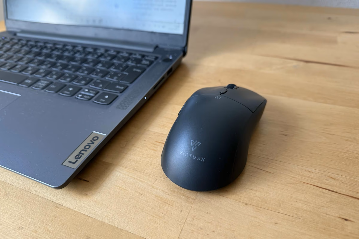 資料作成のドラフトが、もう終わってる。AIボタン搭載マウスの実力に驚いた