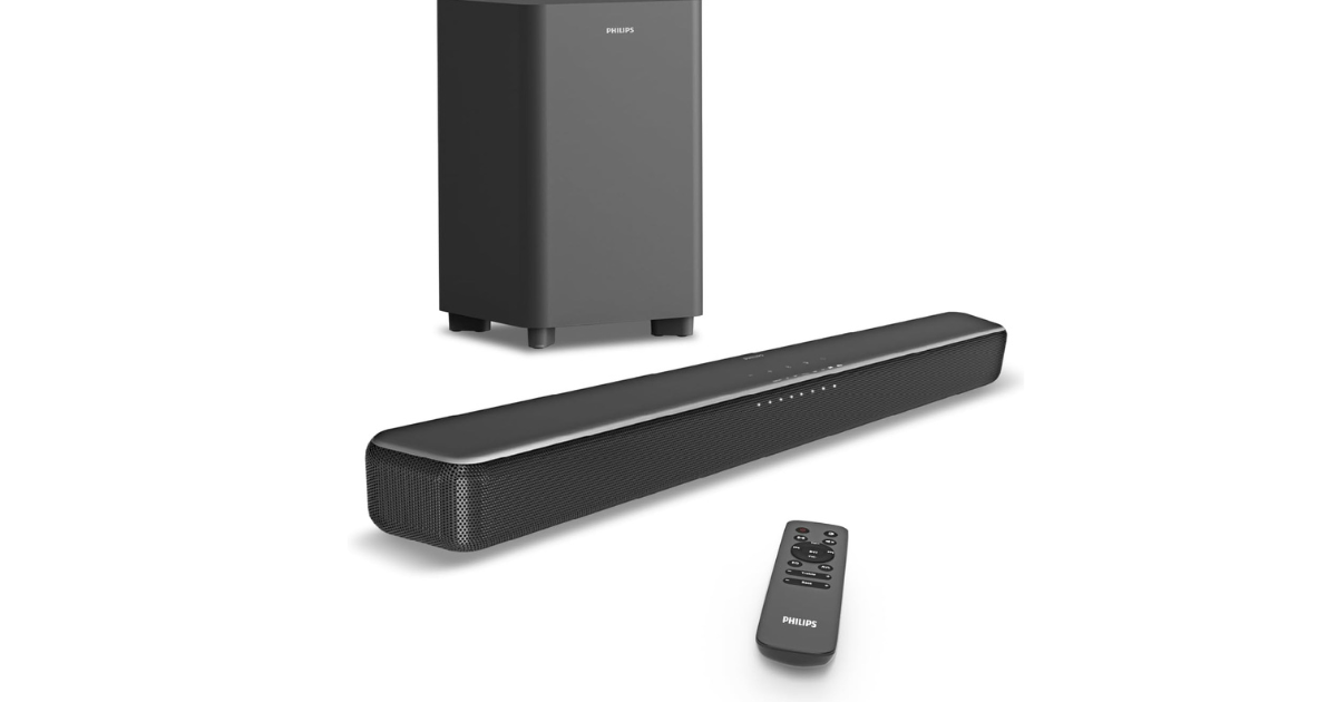 テレビの音、激変。4種の音質モードを備えたPHILIPSサウンドバーが34