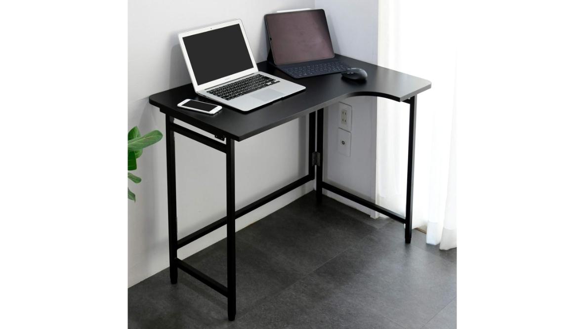 僕も買いました。L字で広々なのに「6.5cmに畳める」デスク