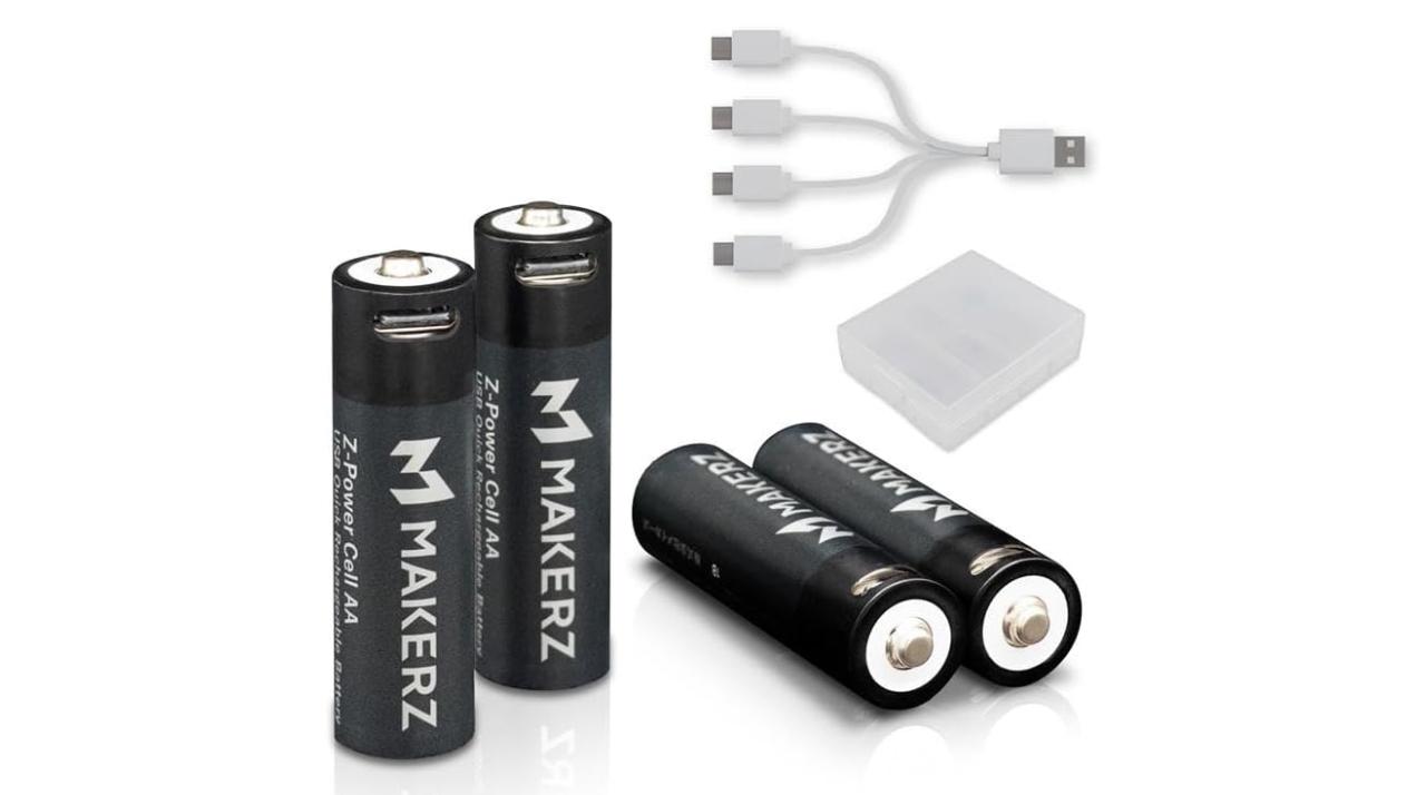 USB-Cで4本同時充電いける。500回使えるエコな単3電池