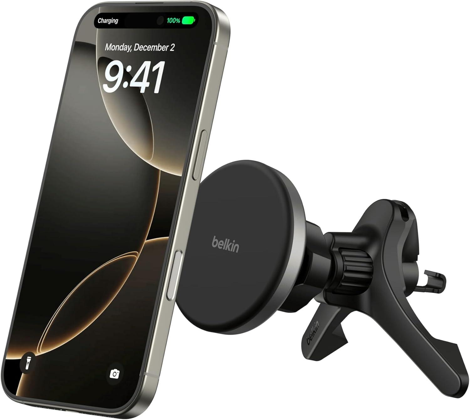 Belkinの車載充電器が4,000円切り。エアコン吹出口に挿すだけ、シェア