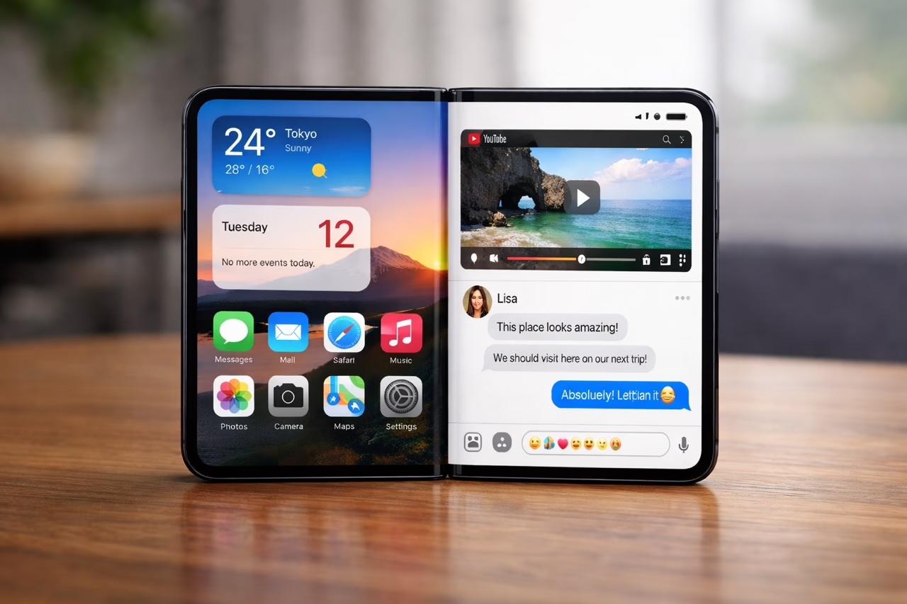 噂の折りたたみiPhone。名称は「iPhone Fold」と「iPhone Duo」ならどっちが好き?