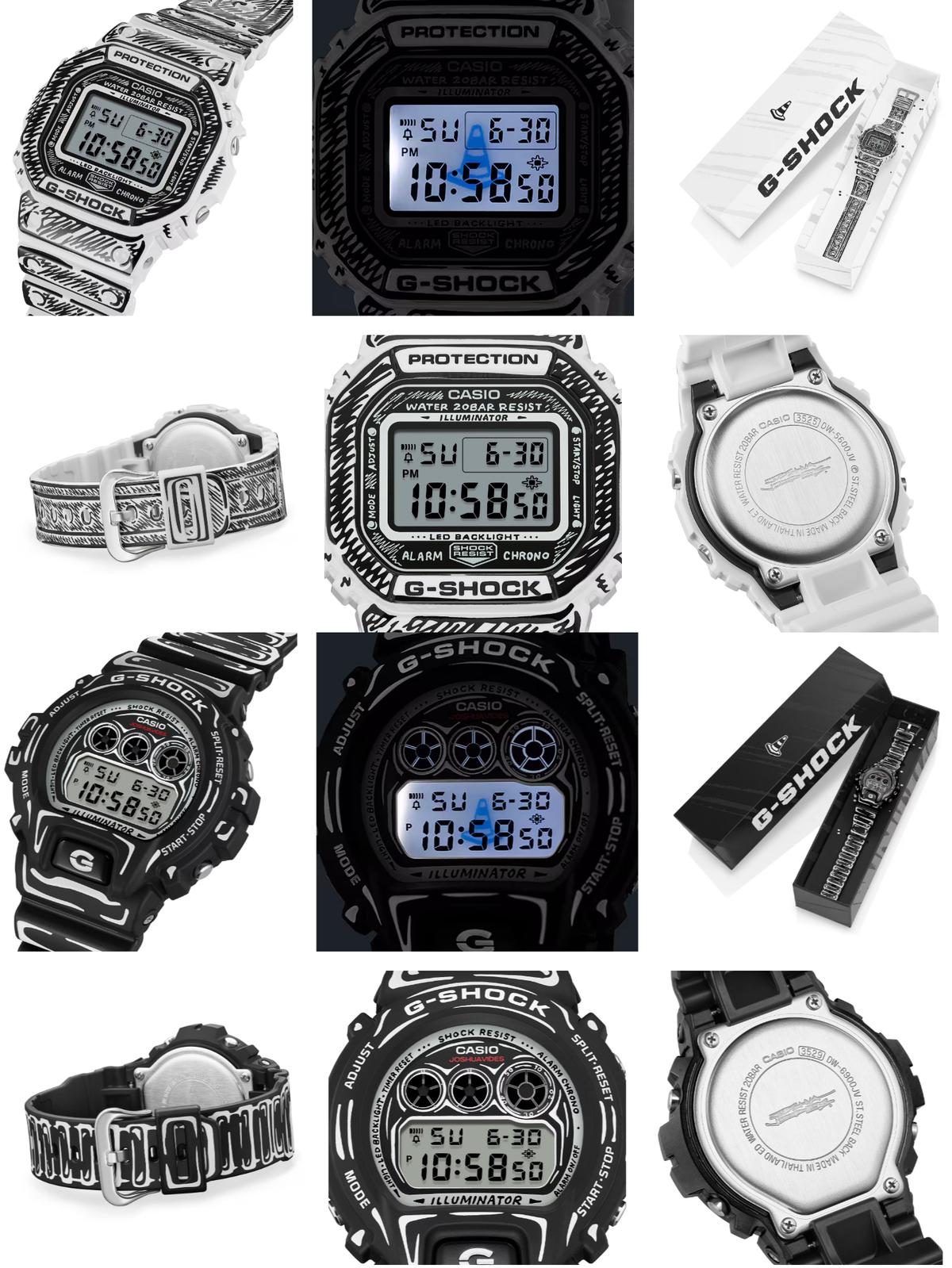 マンガ塗りだが芸術作品。G-SHOCK×ジョシュア・ヴィーダスのコラボ 