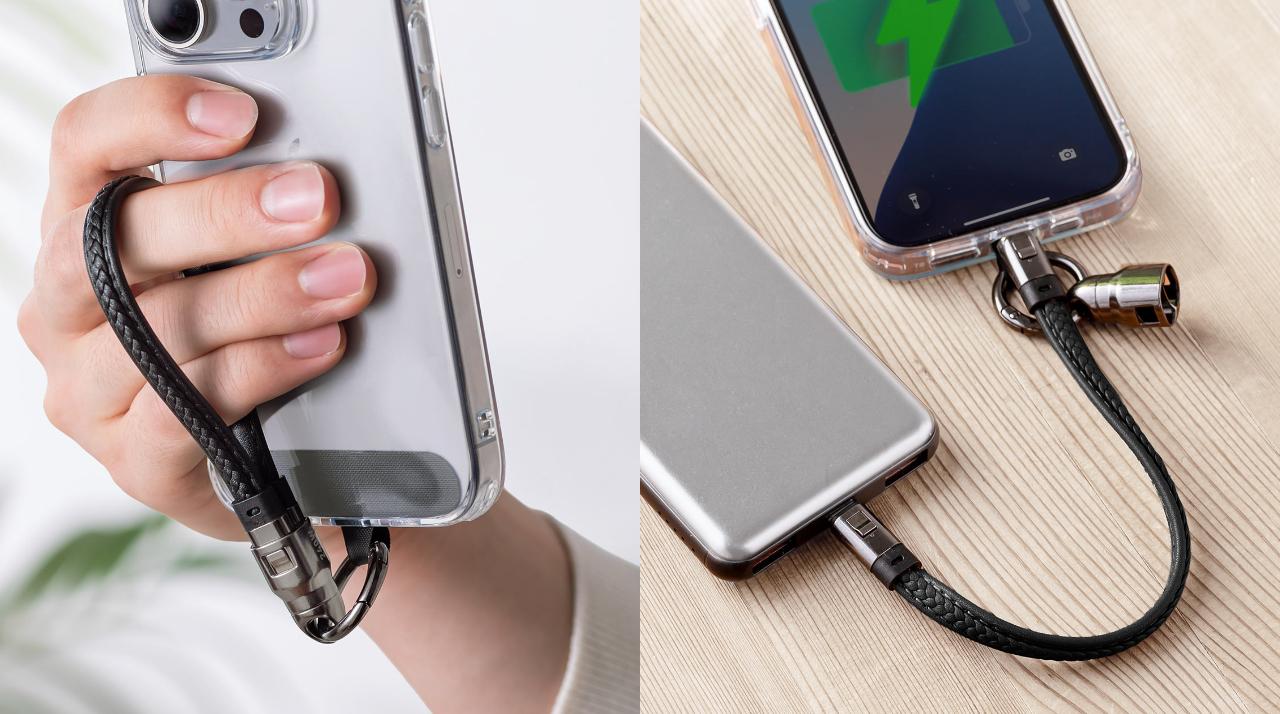 「ケーブル忘れた」に終止符を。そのまま充電ケーブルになるストラップ