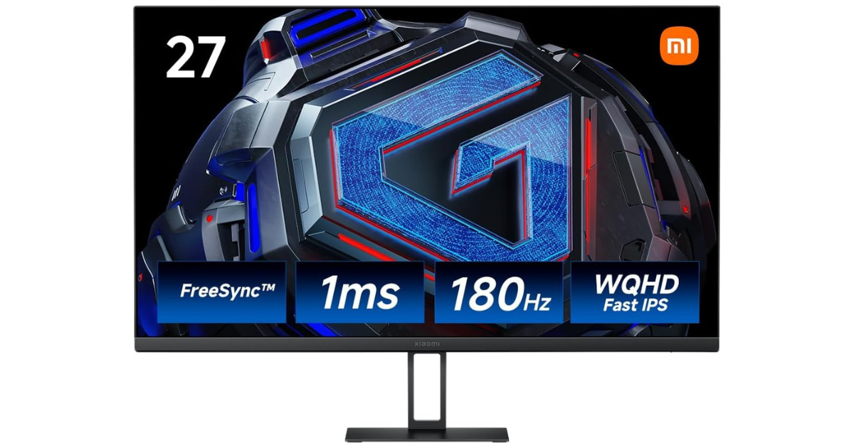27インチWQHD×180Hz×1msで2万円台！ Xiaomiのゲーミングモニター