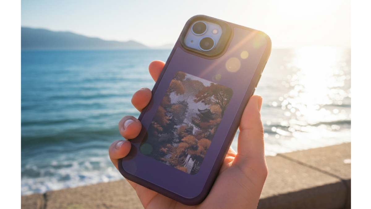 iPhoneの背面、実はまだ「空き地」ですよ。電子ペーパーで好きな画像を表示させるアイテムが出た