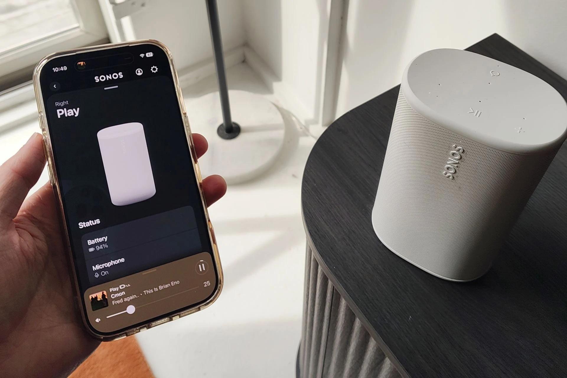 家でも外でも使えてWi-Fi接続もできる汎用性の高いスピーカーSonos