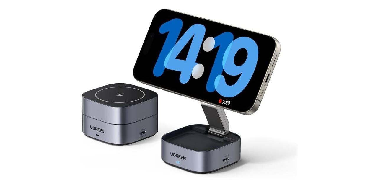 UGREEN MagSafe察å¿2-in-1ã¯ã€ã€ã¬ã¹å
é»åšïŒQi2察å¿ãèŠæ®ãããå®çšæ§ãšæ¡åŒµæ§ã®é«ãå
é»ãœãªã¥ãŒã·ã§ã³