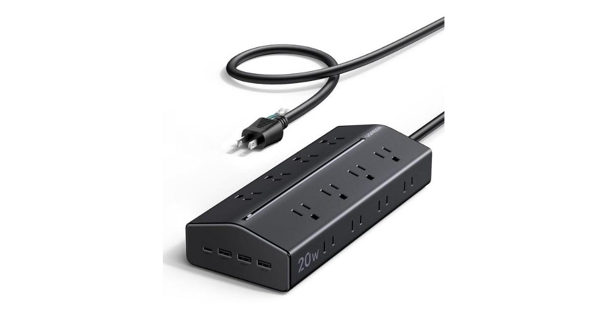 UGREENの「20台同時充電はデスクの要塞」電源タップ、20％オフで過去最 