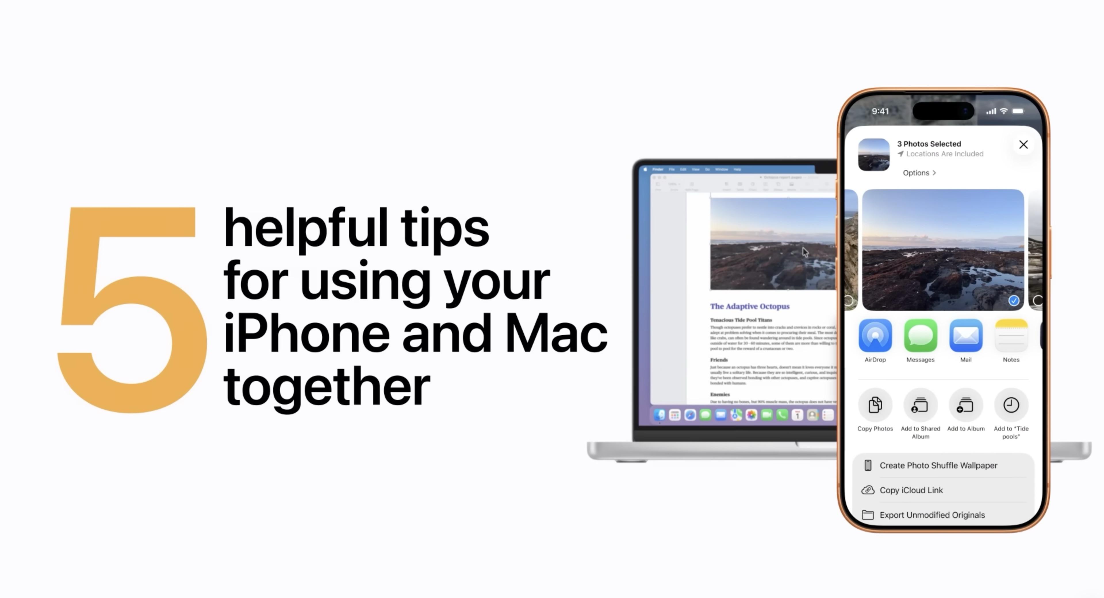 使わなきゃもったいない! Apple公式がiPhoneとMac間で使える便利な連携機能を紹介