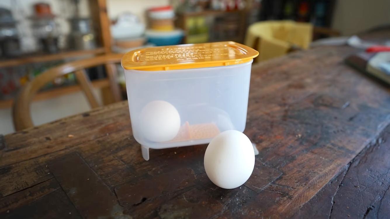 ダイソーの「本格温泉たまご器」、おかずが少ない日の救世主でした