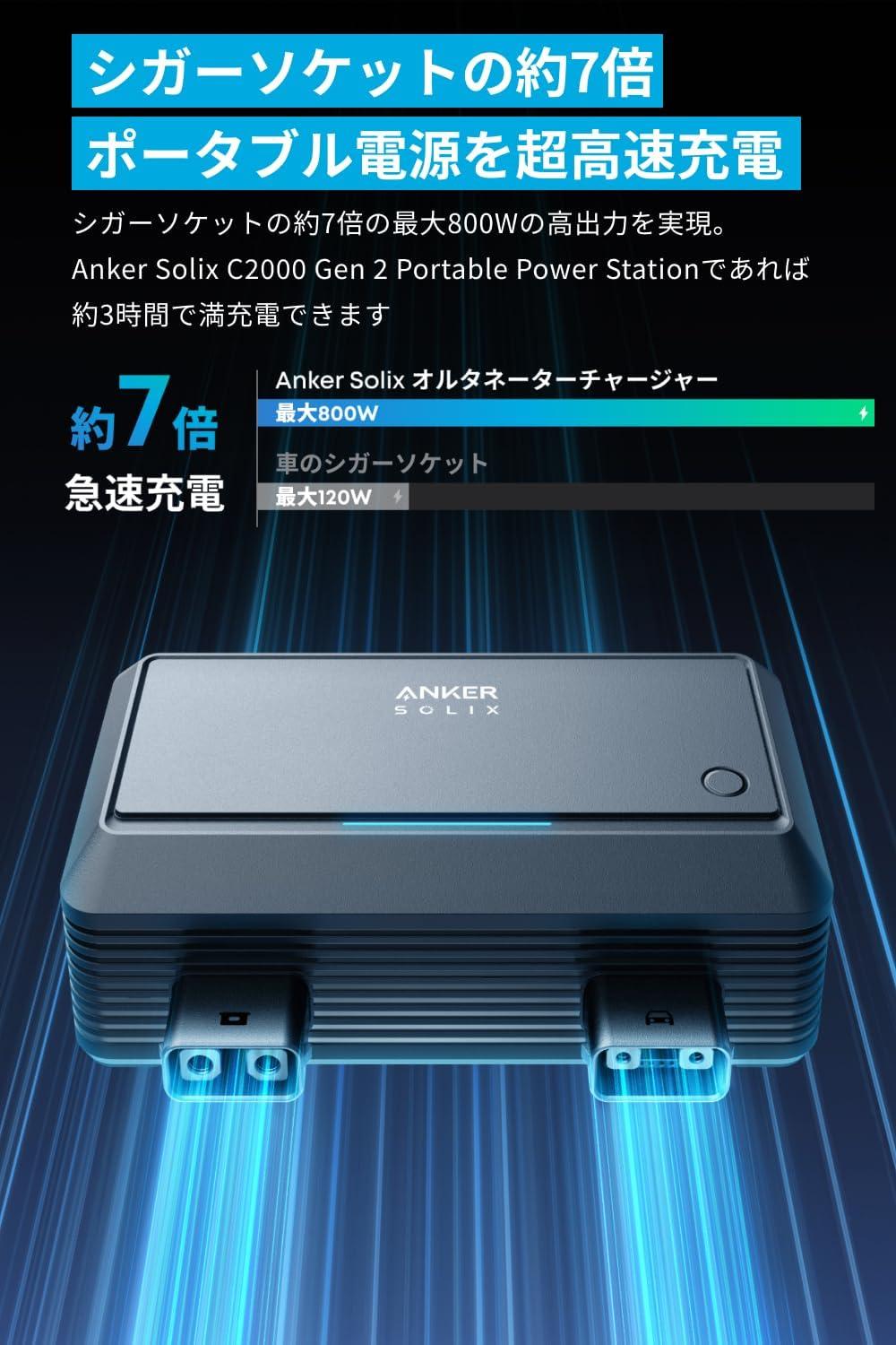 車をただでは走らせないよ。Anker初の走行充電器がほぼ4万円引き