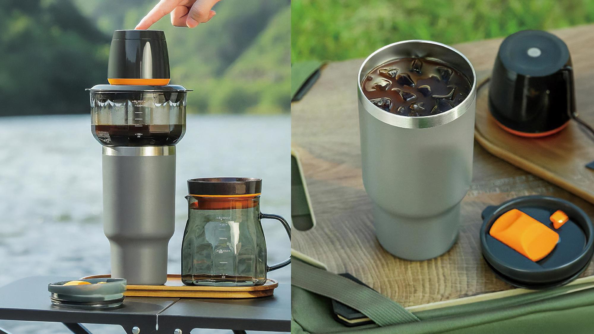 水出しコーヒーが最短5分で完成＆そのまま持ち出しもOK。この夏はガブガブ飲めるね！