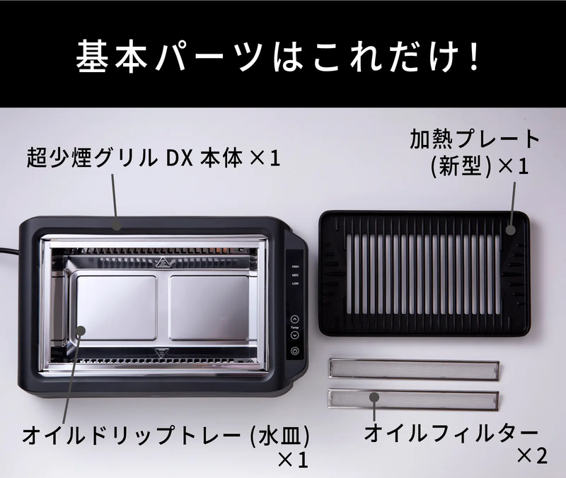 モクモク煙とニオイ残りに終止符。おうち焼肉は「超少煙グリルDX」で