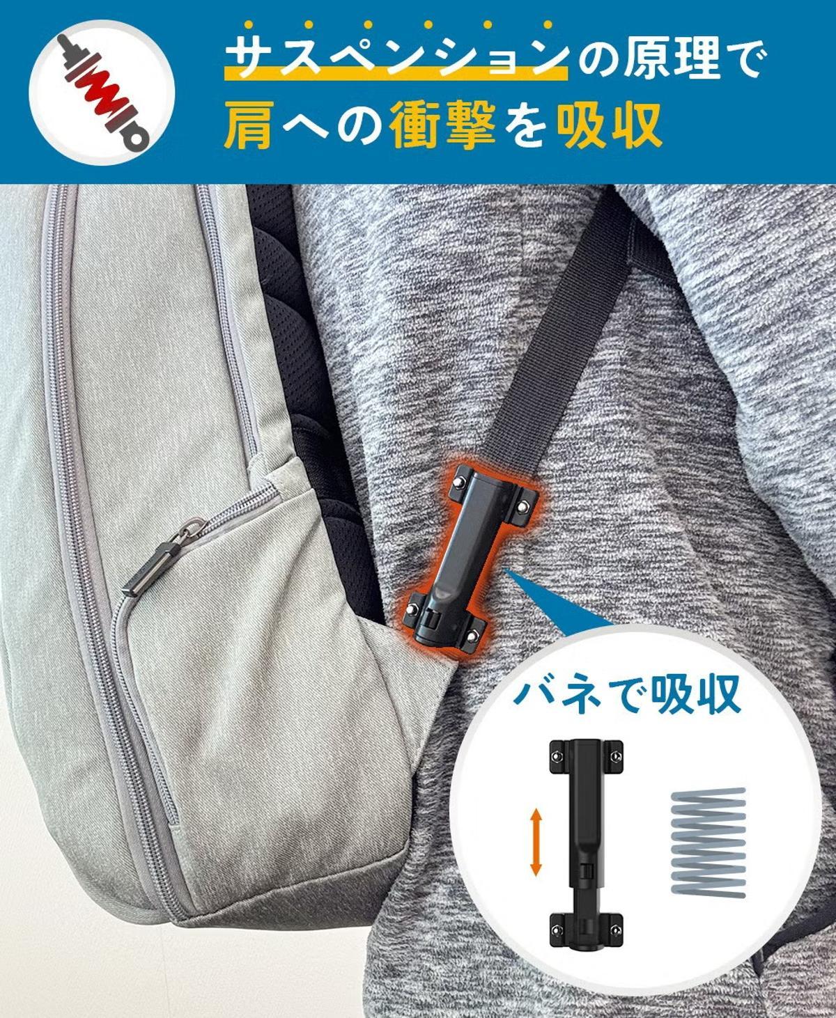 PCやガジェット、アウトドア用品でリュックが激重な人は必見。後付け