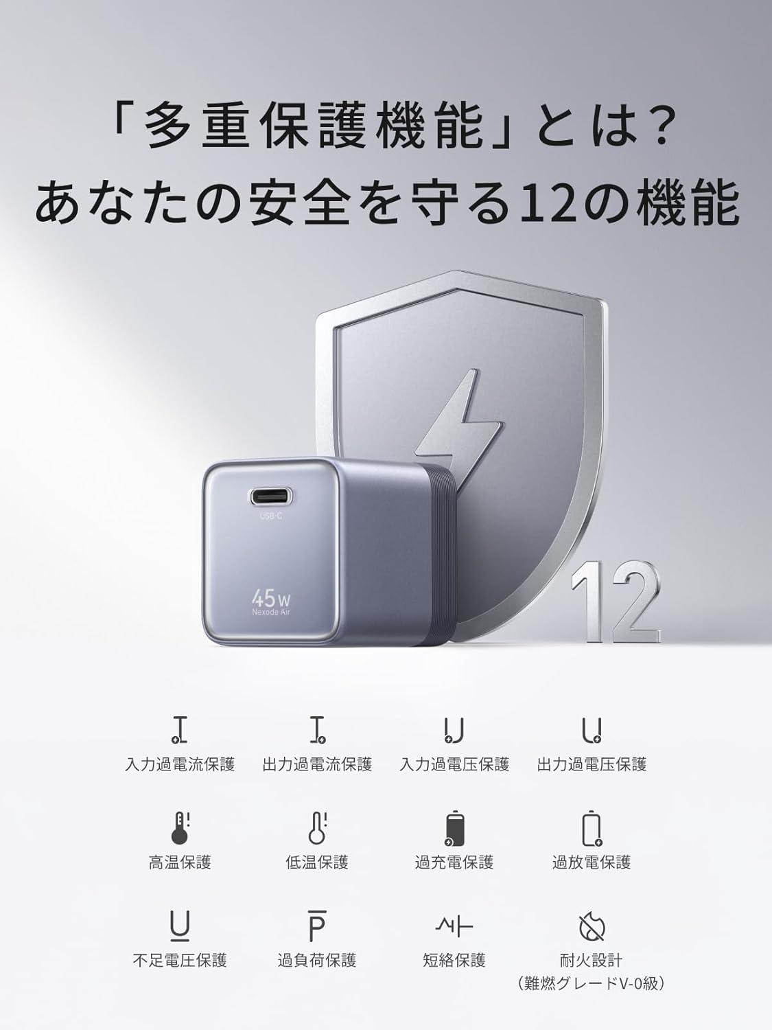 折りたためて、超小型。なのに45WフルパワーUGREENプラグが2,000円台