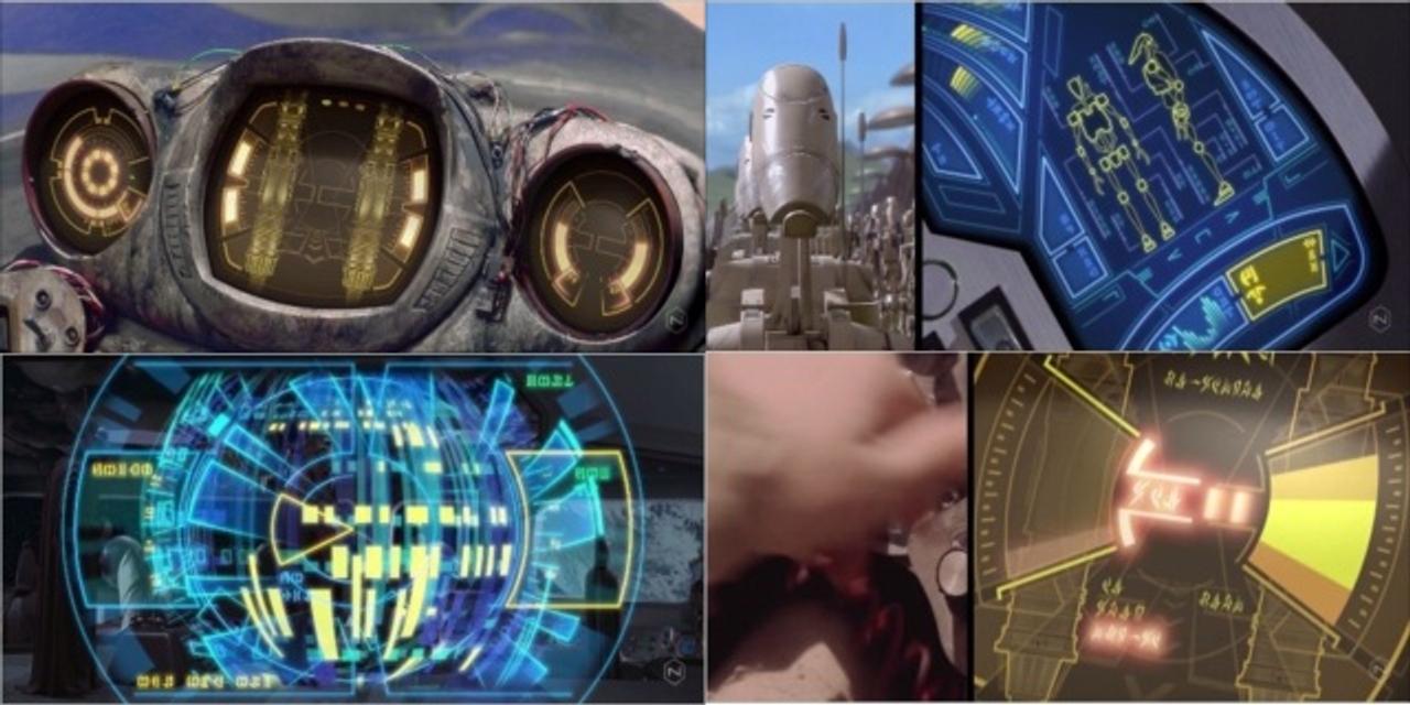 『スター・ウォーズ』の宇宙船のインターフェイスをまとめたシズルリールが公開