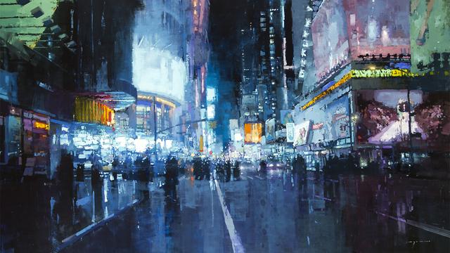 ジェレミーキング　川辺の休日　絵画　風景画 Amazon.co.jp: ジェレミーキング JEREMY KING 『川辺の休日