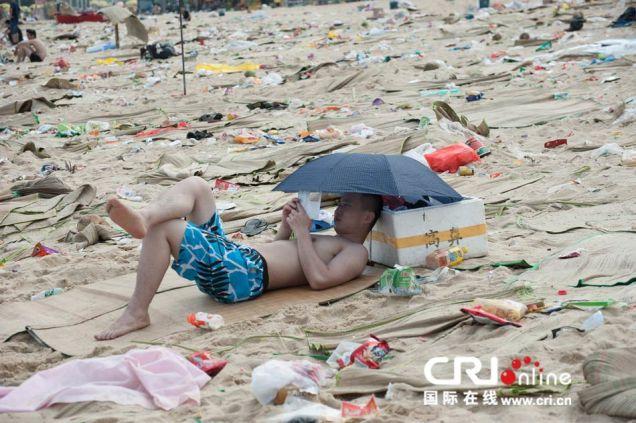 中国の海水浴場 