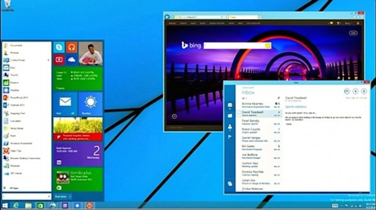 Windows 9では標準のデスクトップ表示とスタートメニューが帰ってくる？