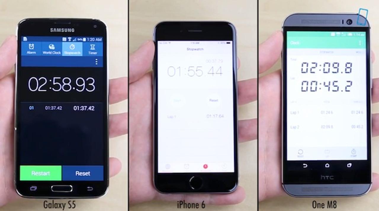 iPhone 6は｢Samsung Galaxy S5｣や｢HTC One M8｣より速い