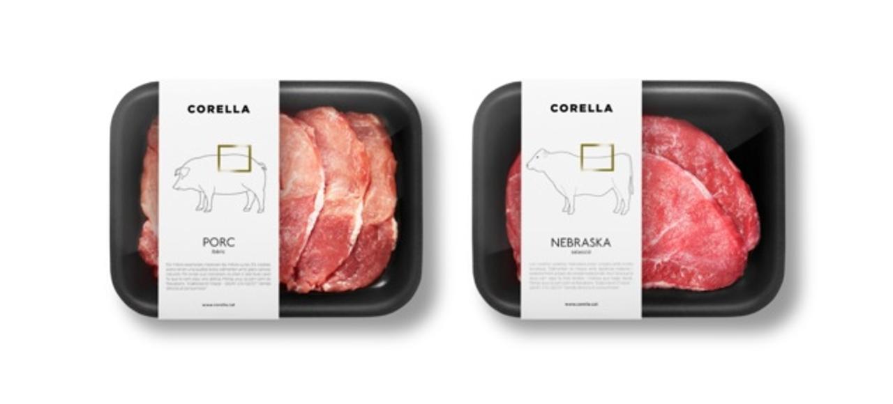 バルセロナの精肉店のラベルがカッコイイ！ しかも食育！
