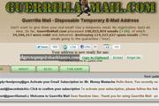 1時間だけ使える使い捨てメールアドレスが作成できる「Guerrilla Mail」