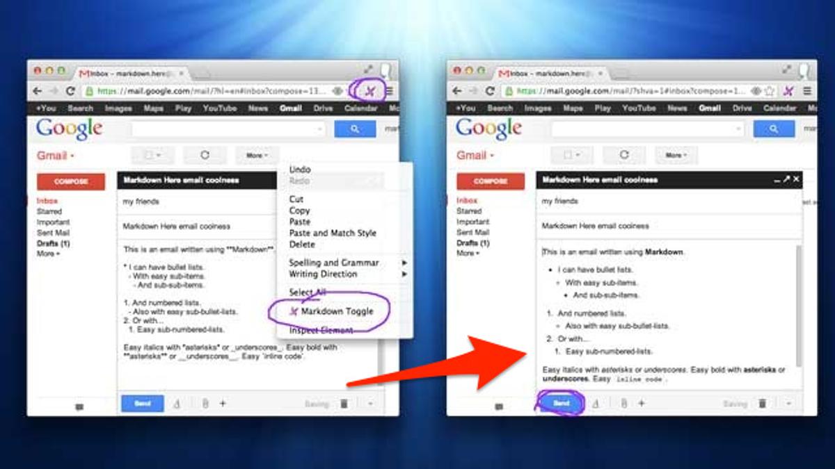 GmailやEvernoteのテキストでもMarkdown! ブラウザ拡張機能『Markdown Here』 | ライフハッカー・ジャパン