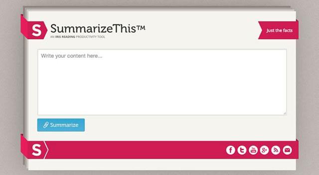 英語の長文をワンクリックで要約してくれるサイト「SummarizeThis」 | ライフハッカー・ジャパン