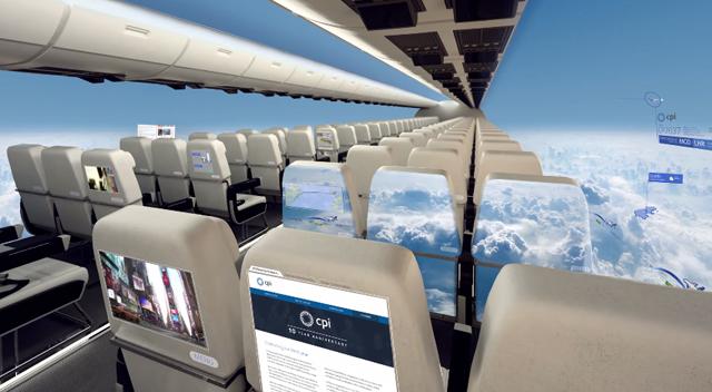 航空機　客室窓 窓側の席」さようなら。有機ELディスプレイを活用した近未来型飛行機の