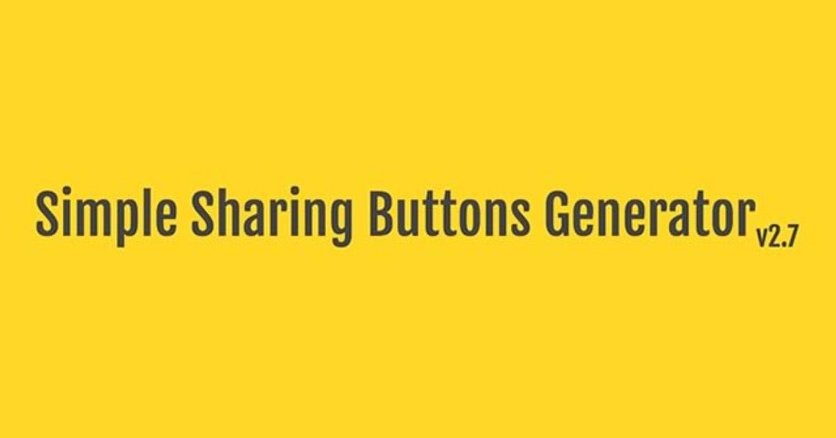 5つのステップでブログに使える共有ボタンを作ってくれるサービス「Simple Sharing Buttons Generator」 | ライフ ...
