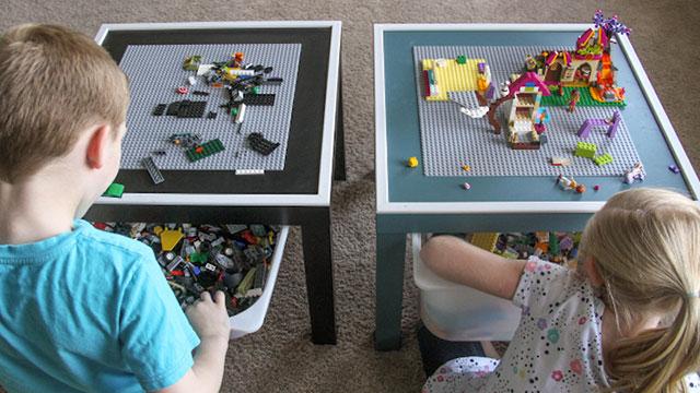 子ども大喜び、ブロックも散らからないDIYのLEGOテーブル | ライフ