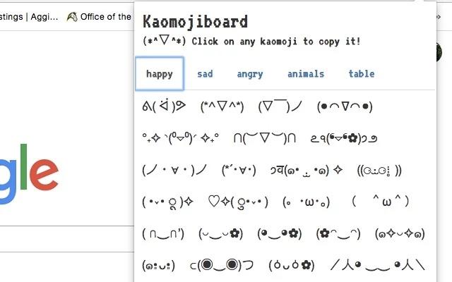 特殊な顔文字をコピペできる拡張機能「kaomojiBoard」 | ライフハッカー・ジャパン