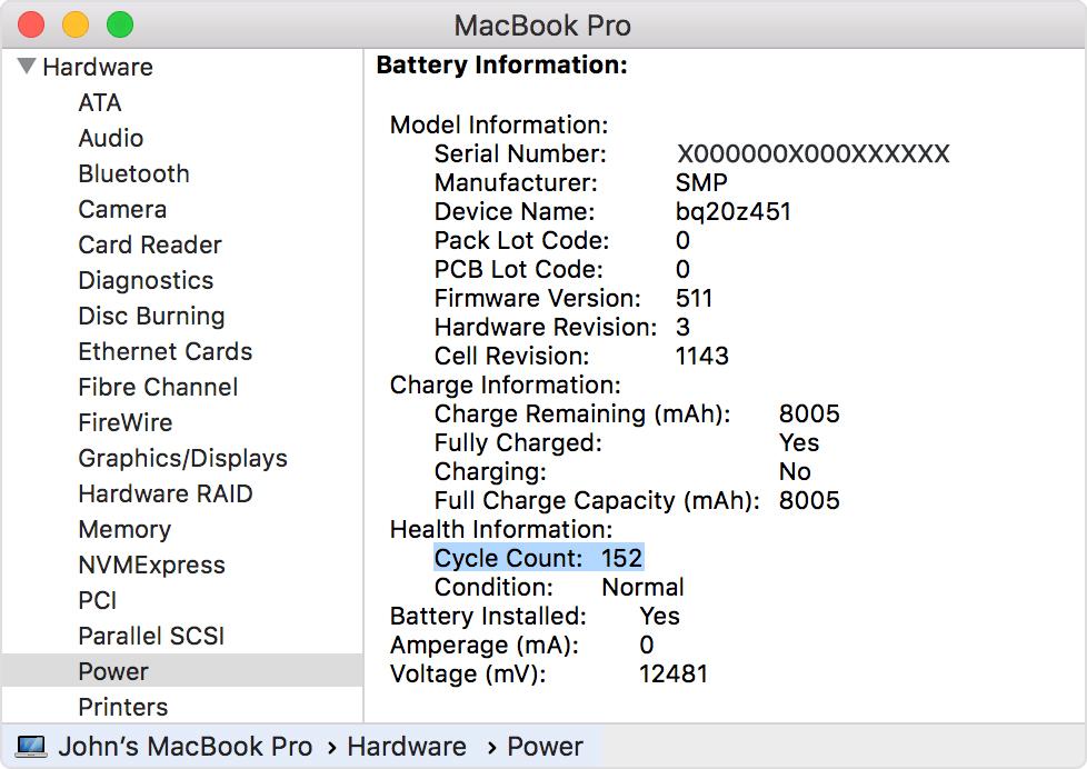 AppleのMacBookのバッテリー劣化具合は「充放電回数」を調べればわかる | ライフハッカー・ジャパン